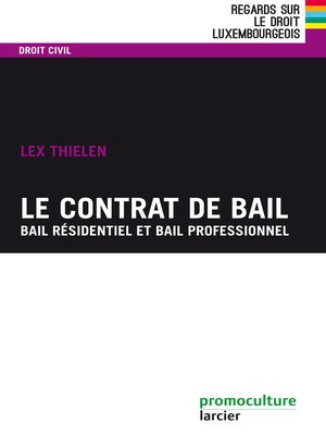 cover image of Le contrat de bail
